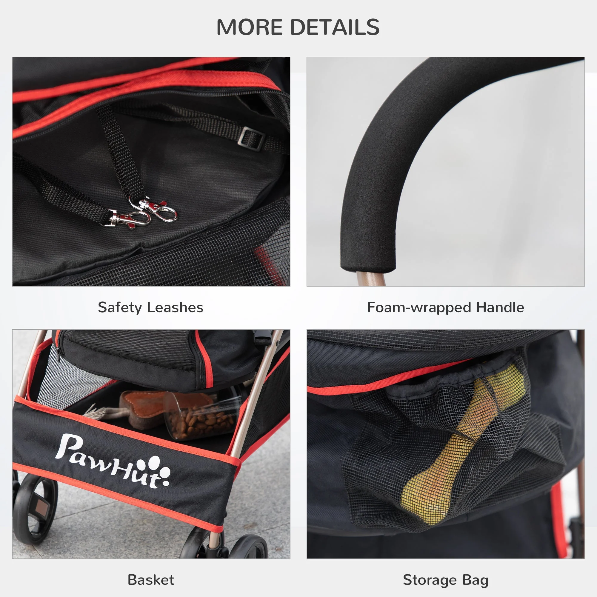 PawHut Detachable Pet Stroller - Image 9
