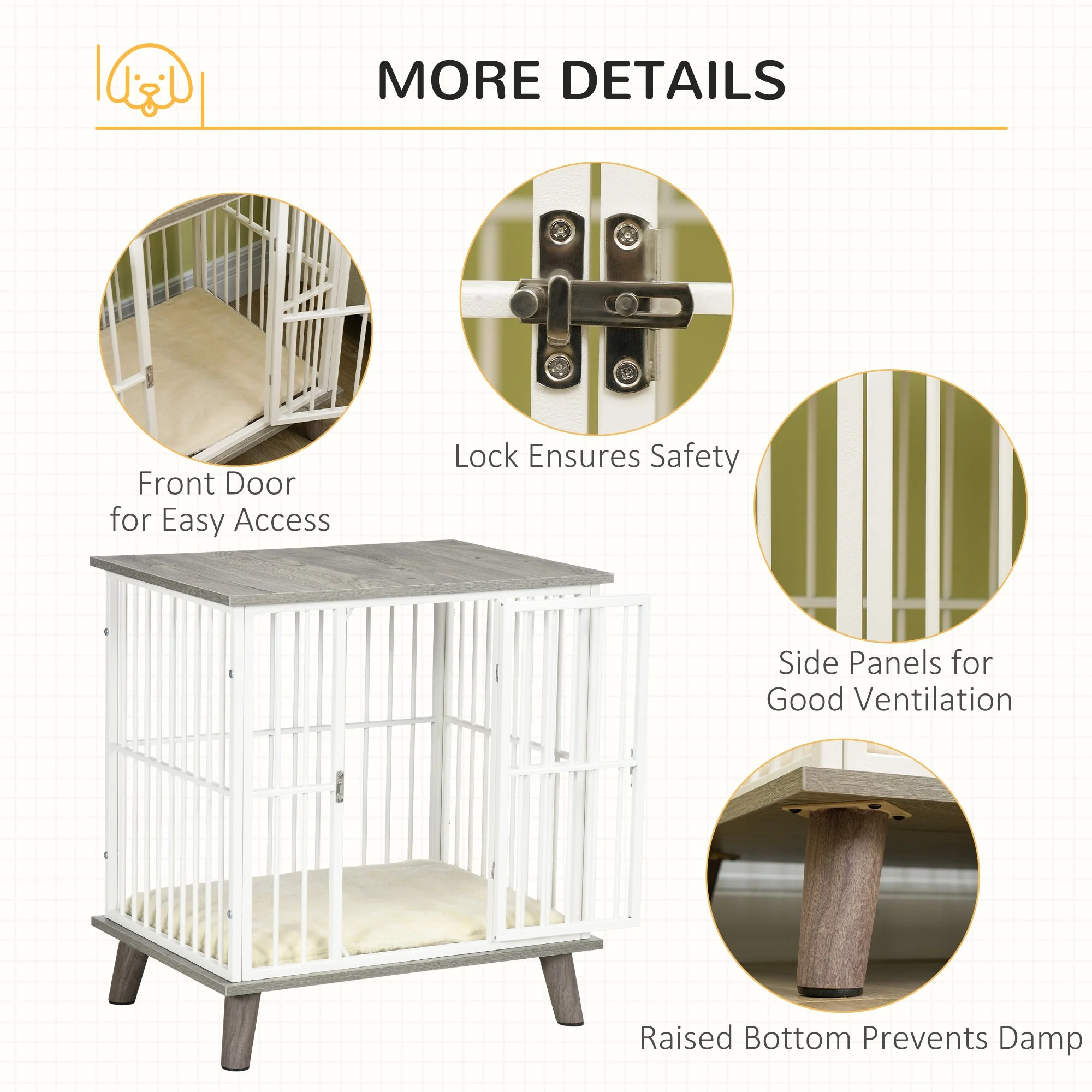PawHut Dog Crate Furniture - Image 5