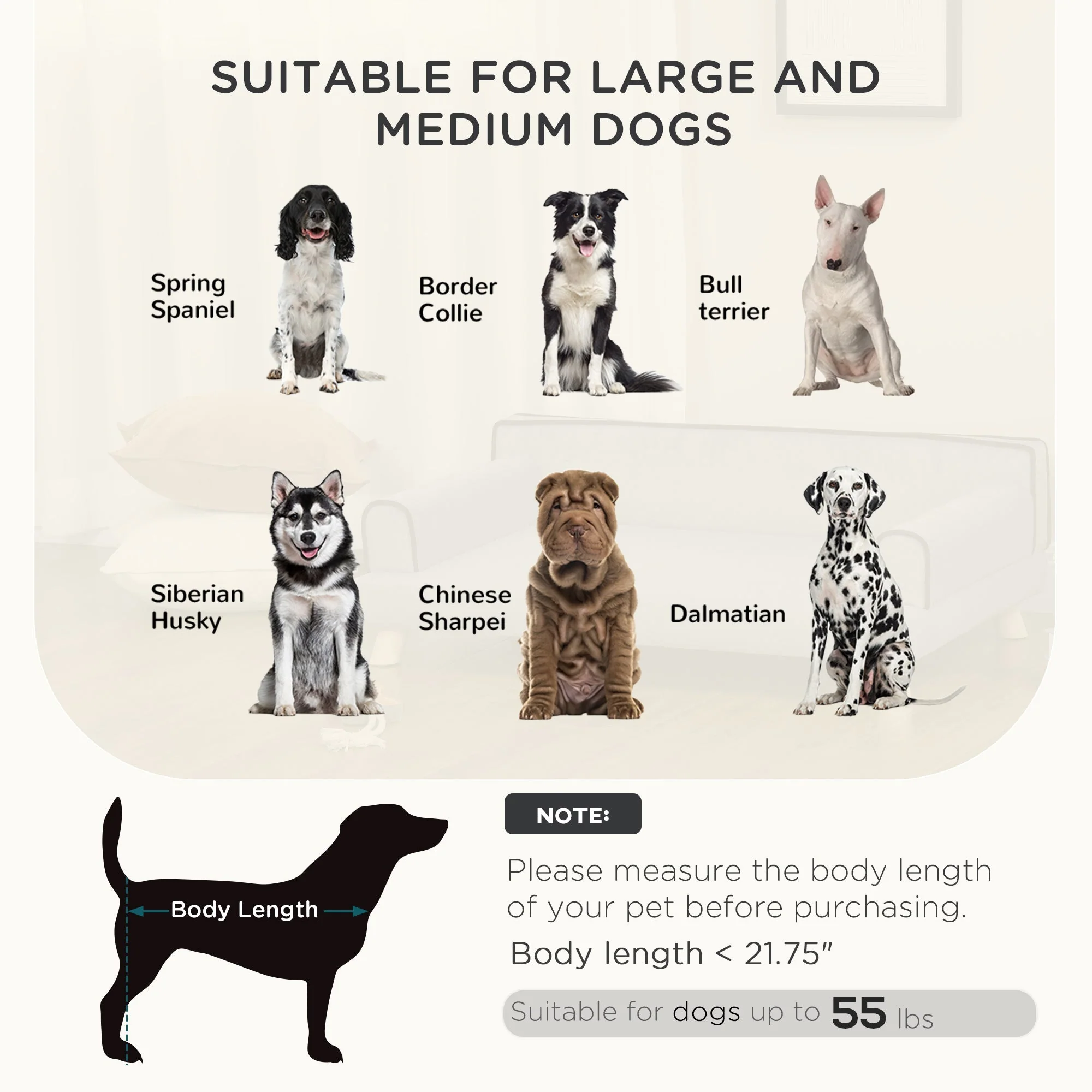 PawHut Dog Sofa with Legs Water-resistant Fabric - Image 5