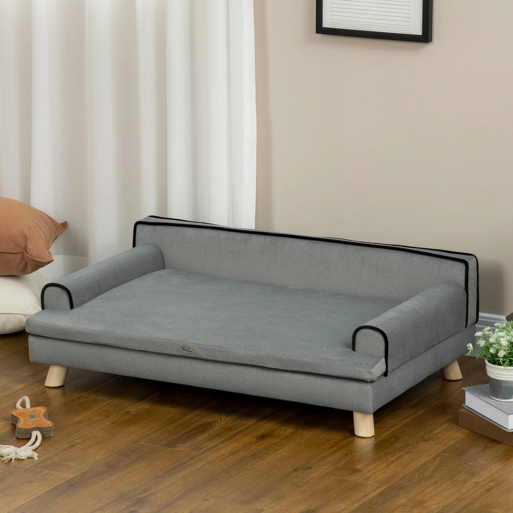 PawHut Dog Sofa with Legs Water-resistant Fabric - Image 8