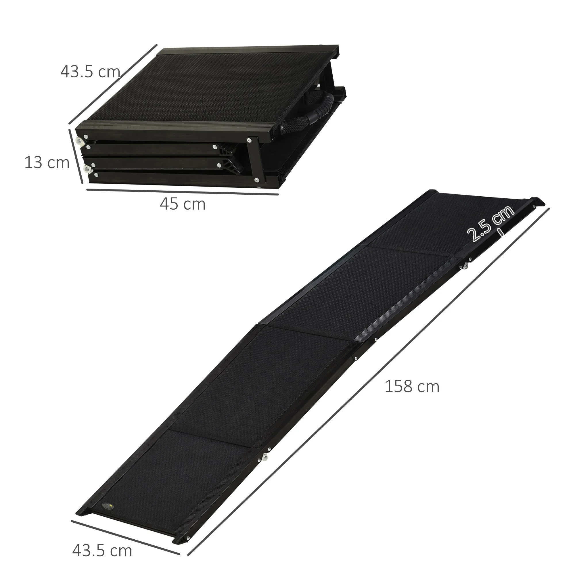 PawHut Folding Dog Ramp for Car for Extra Large Dogs - Image 2