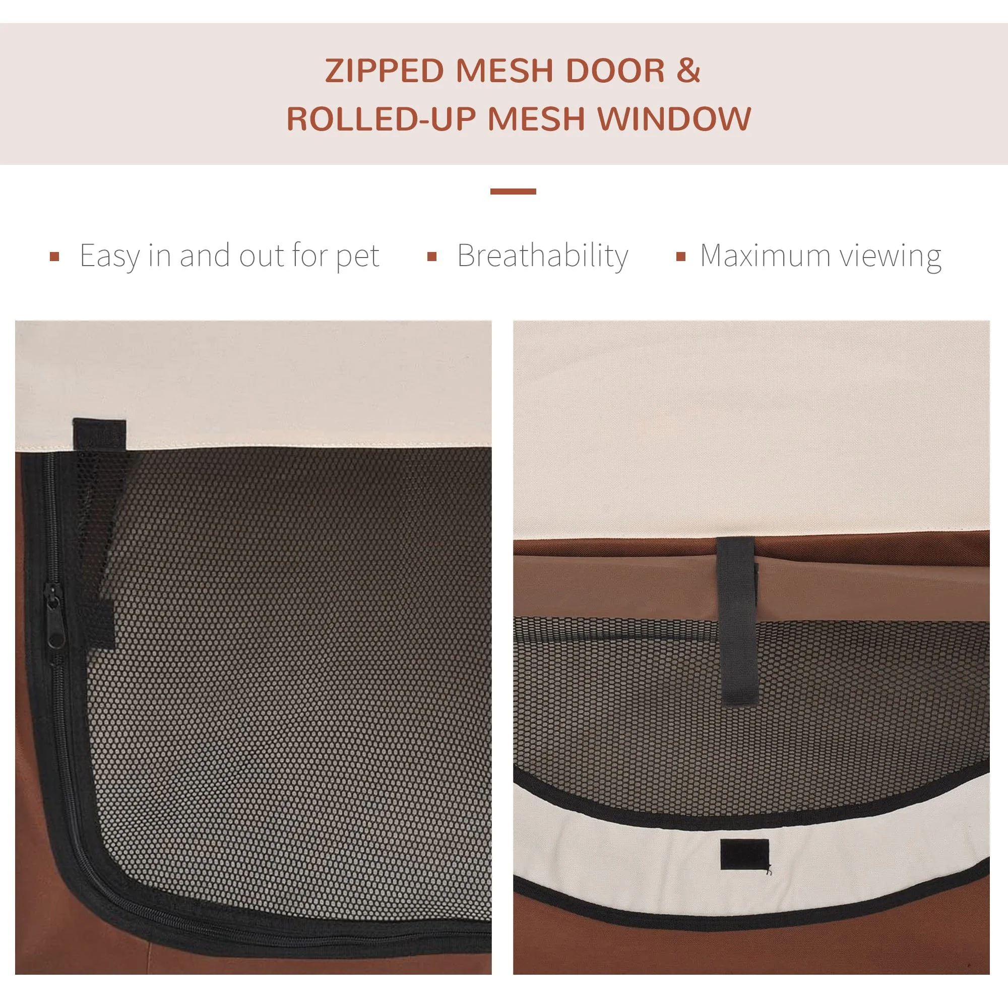 PawHut Folding Fabric Soft Pet Crate - Image 8