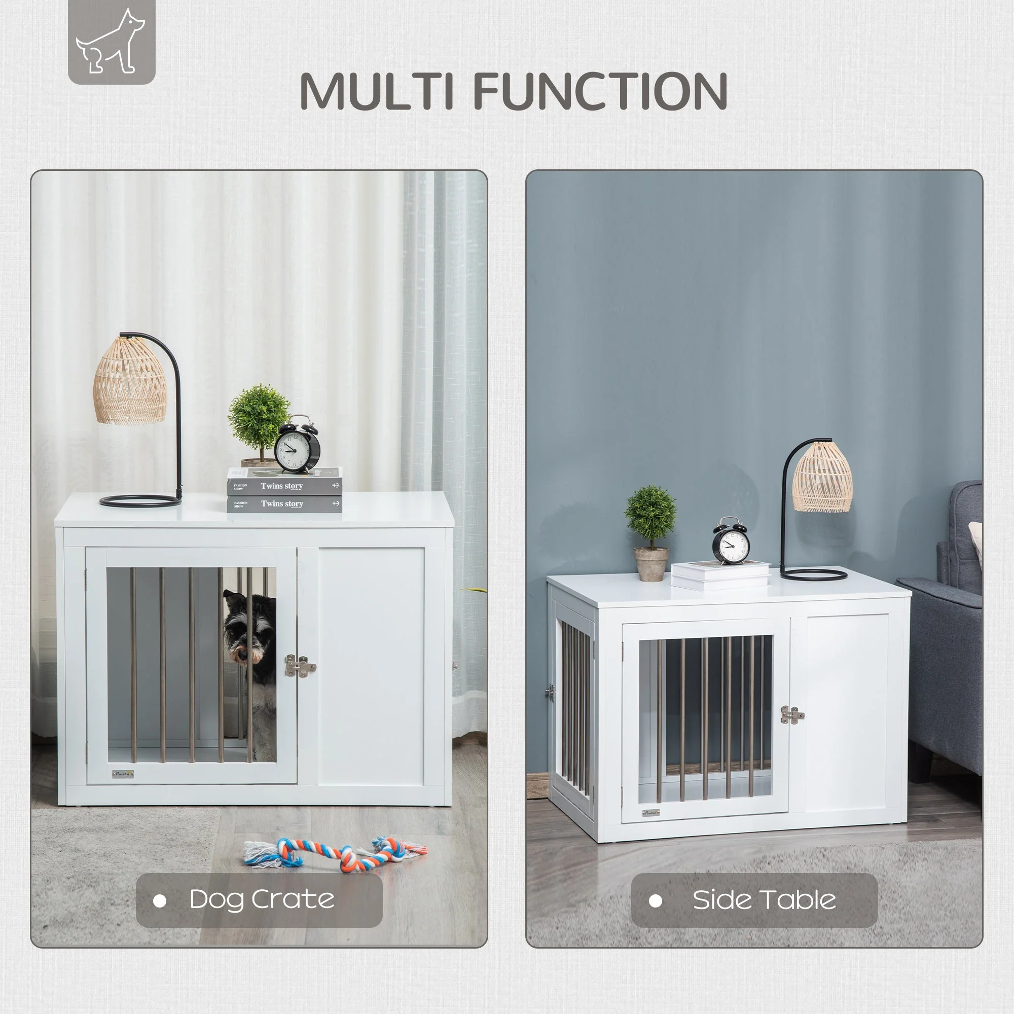 PawHut Furniture Style Dog Crate - Image 5