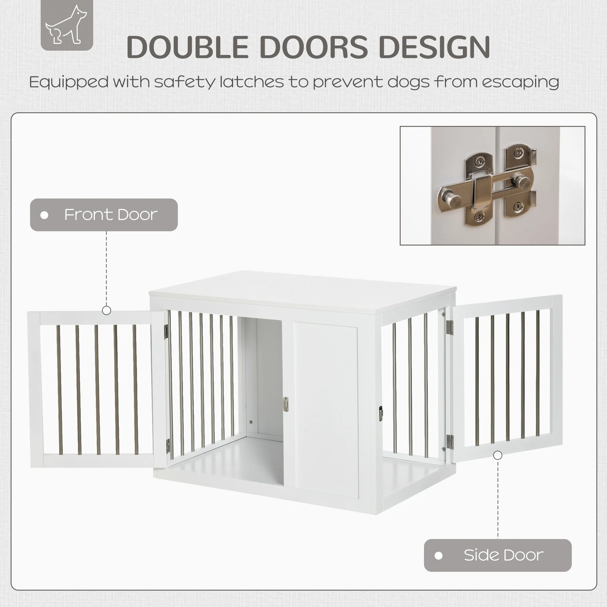 PawHut Furniture Style Dog Crate - Image 6