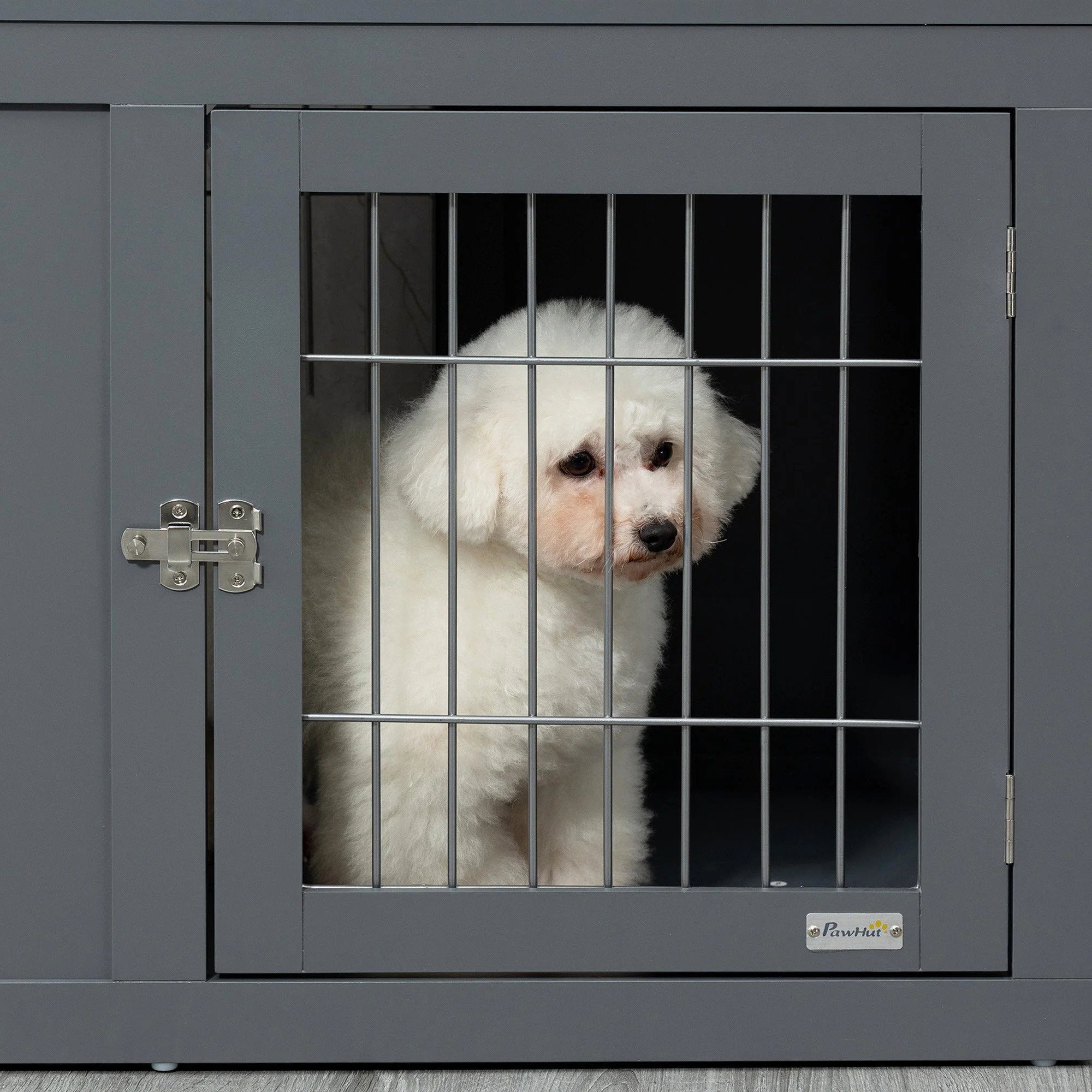 PawHut Furniture Style Dog Crate for Small and Medium Dogs - Image 9