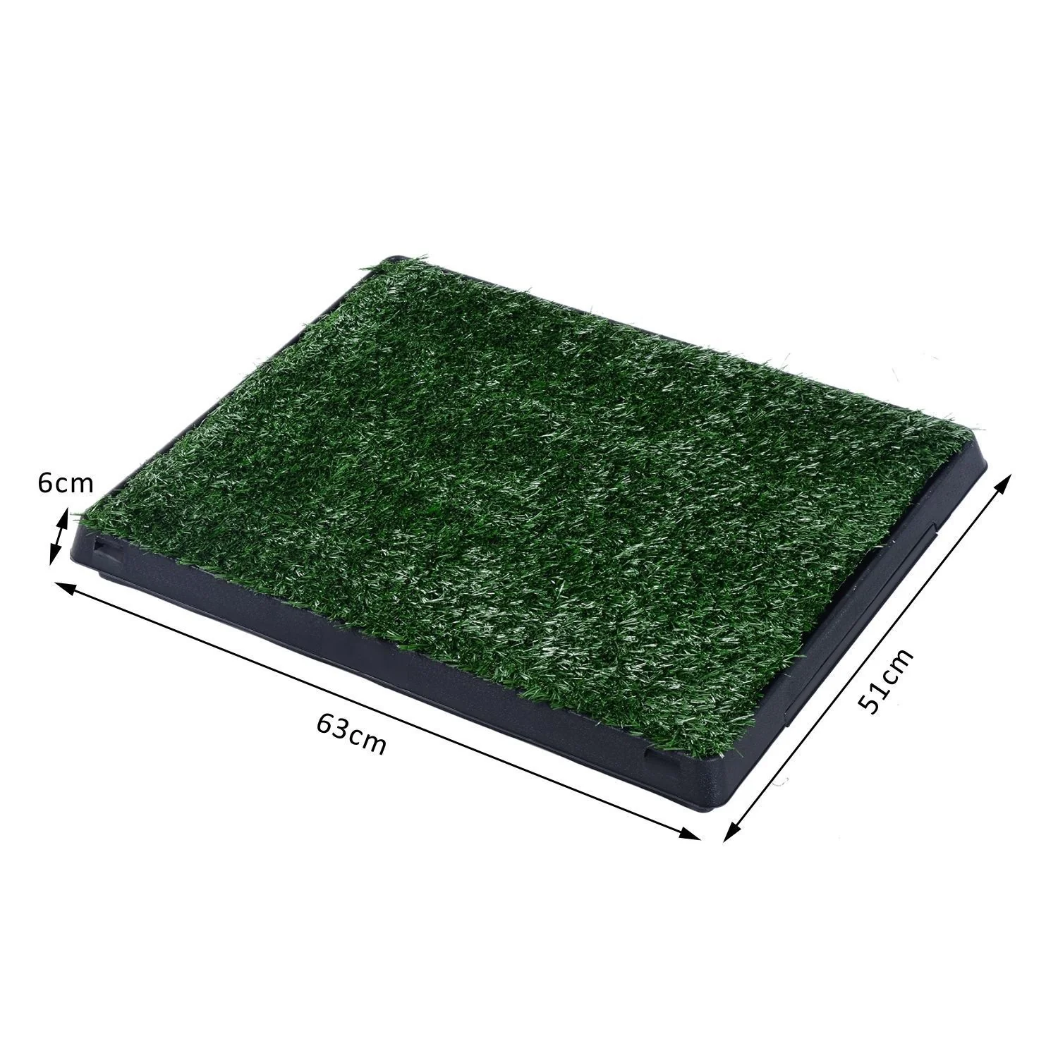 PawHut Indoor Pet Puppy Toilet Training Mat W/Tray and Loo Pad - Image 4