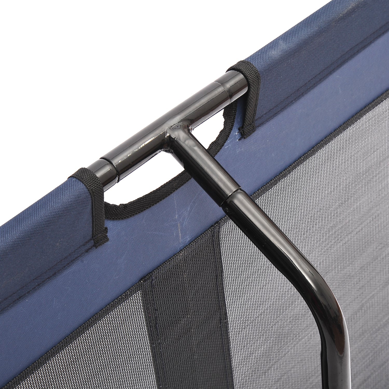 PawHut Large Dogs Elevated Oxford Cloth Bed for Camping Outdoors Blue - Image 6