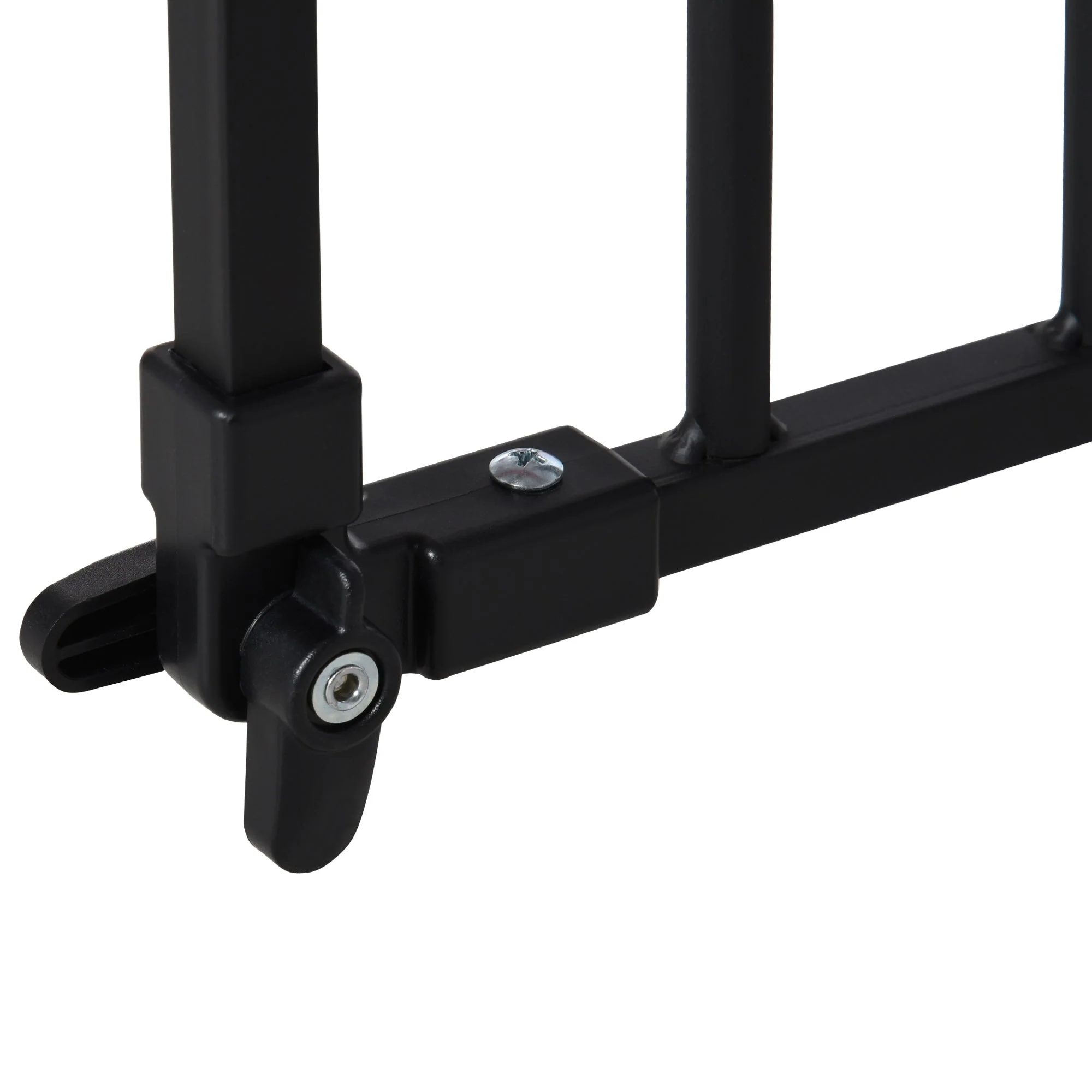 PawHut Pet Safety Gate Retractable Divider Home w/ 3 Extensions and Adjustable Screws - Image 9