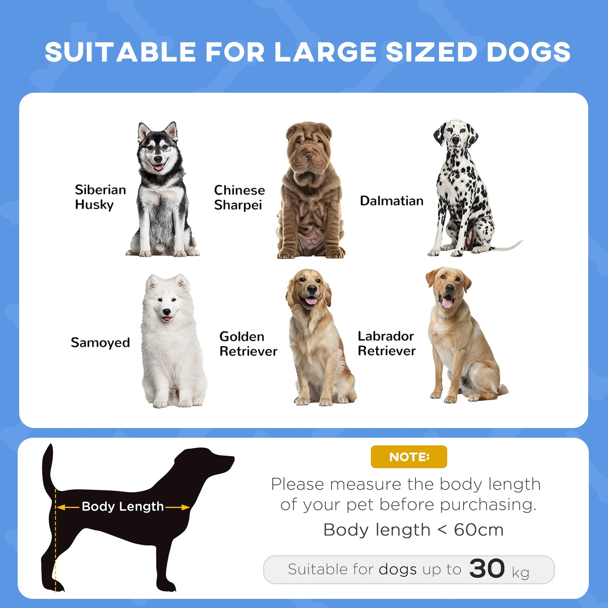 PawHut Raised Dog Bed Waterproof Elevated Pet Cot with Breathable Mesh UV Protection Canopy Blue - Image 3