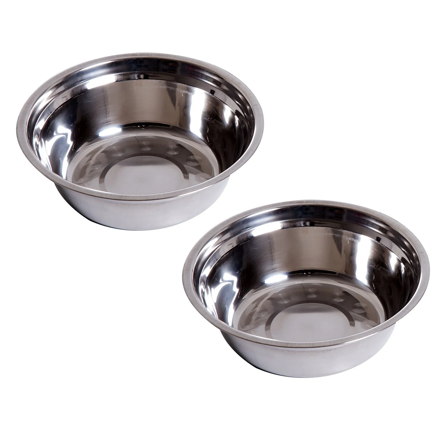 PawHut Stainless Steel Raised Dog Feeding Bowls with Stand for Small Medium Dogs Elevated Twin Pet Bowls Water Food Feeder 58.4L x 30.5W x 25.4H cm - Brown - Image 9