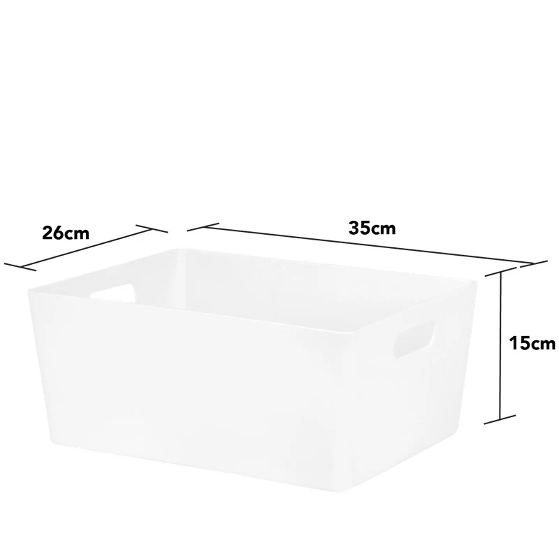 Plastic Basket 11.5 Litres - White Studio by Wham - Image 2