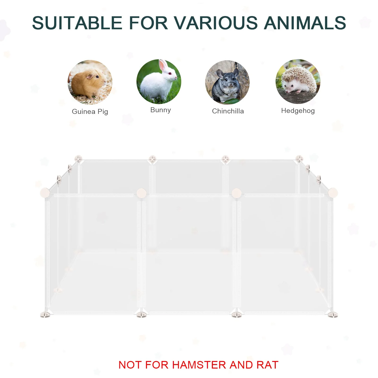 Portable Small Animal Playpen by Pawhut - Image 3