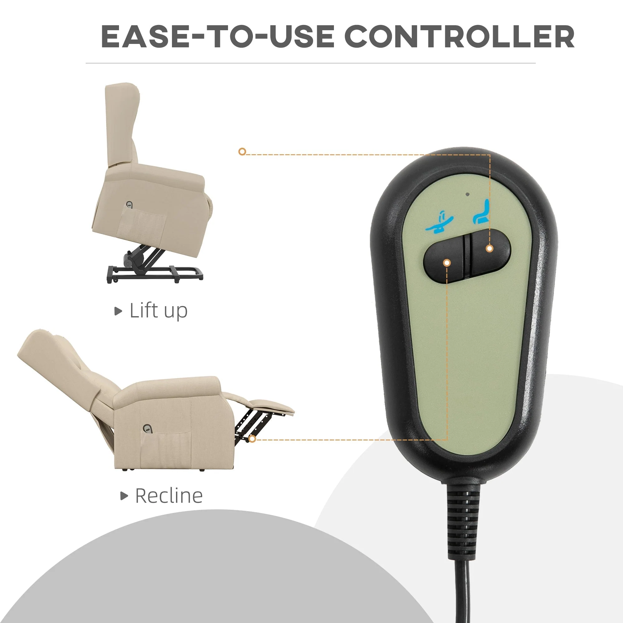 Power Lift Chair for the Elderly with Remote Control - Image 7