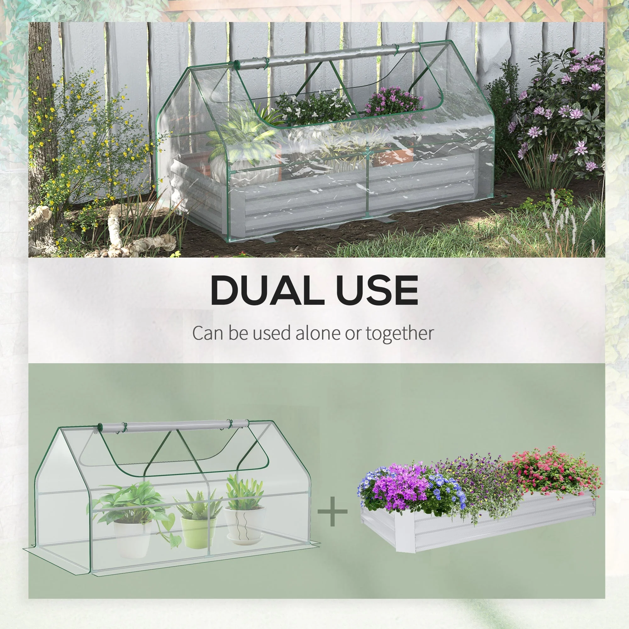 Raised Garden Bed with Greenhouse - Image 4