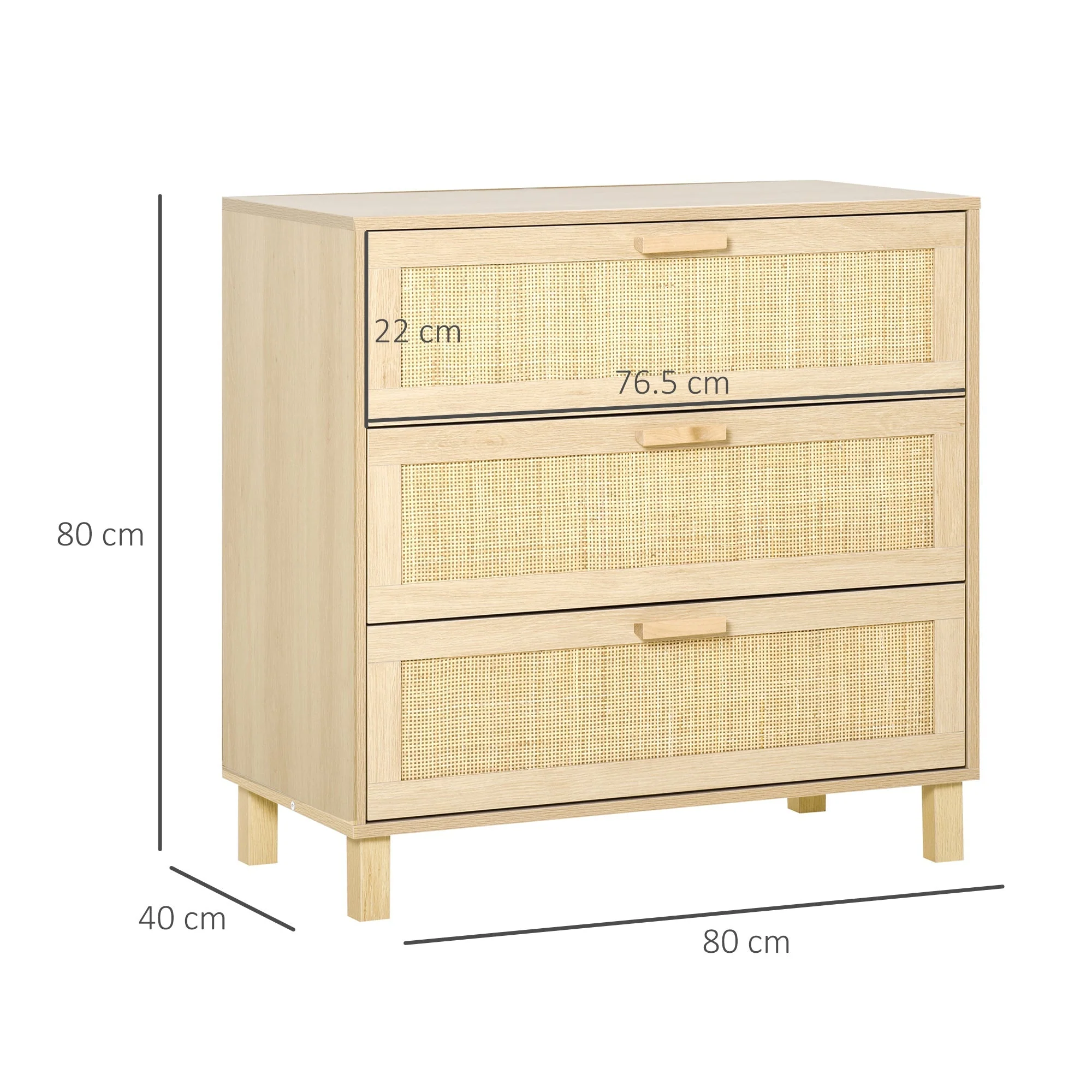 Rattan Bedroom Chest of Drawers - Image 3