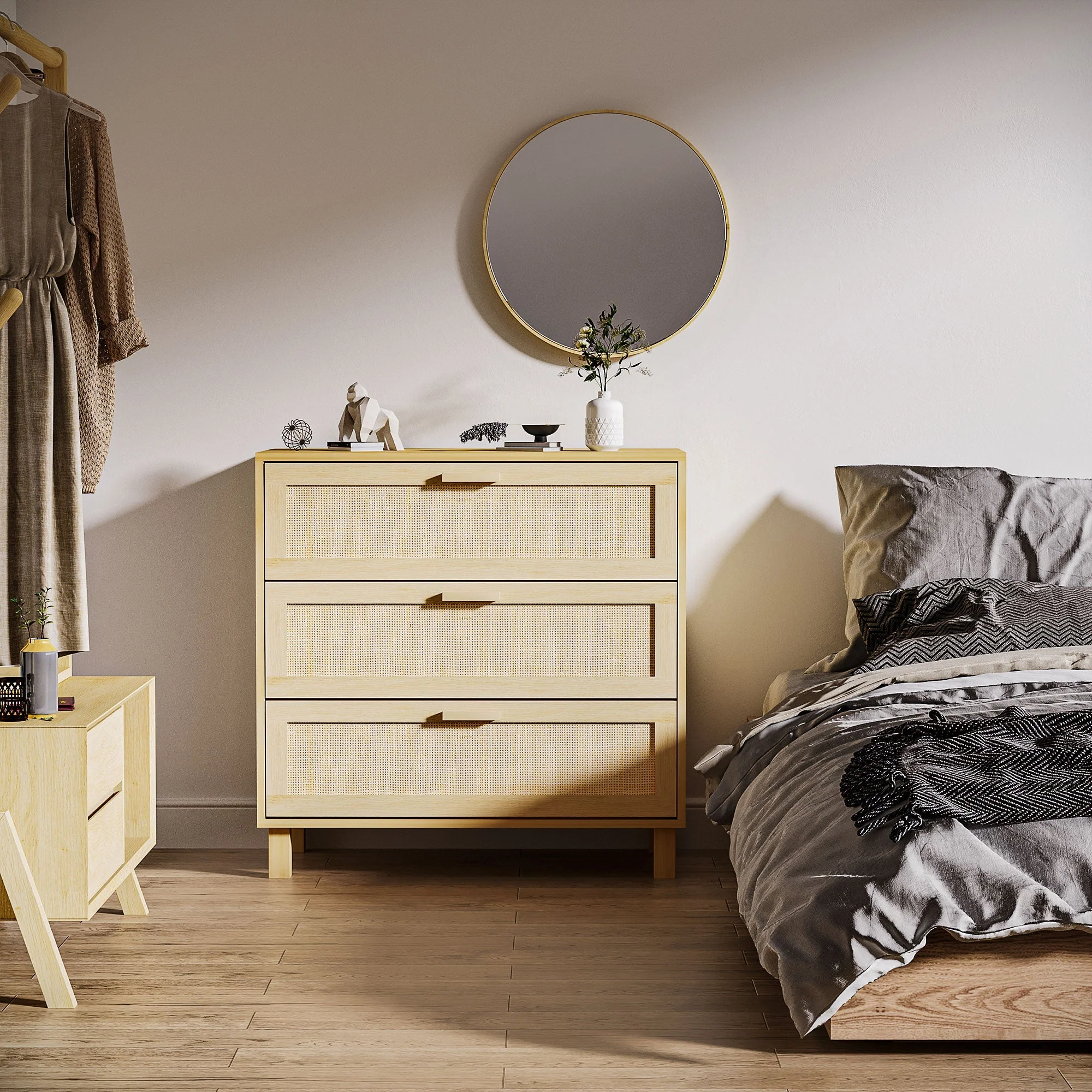 Rattan Bedroom Chest of Drawers - Image 7