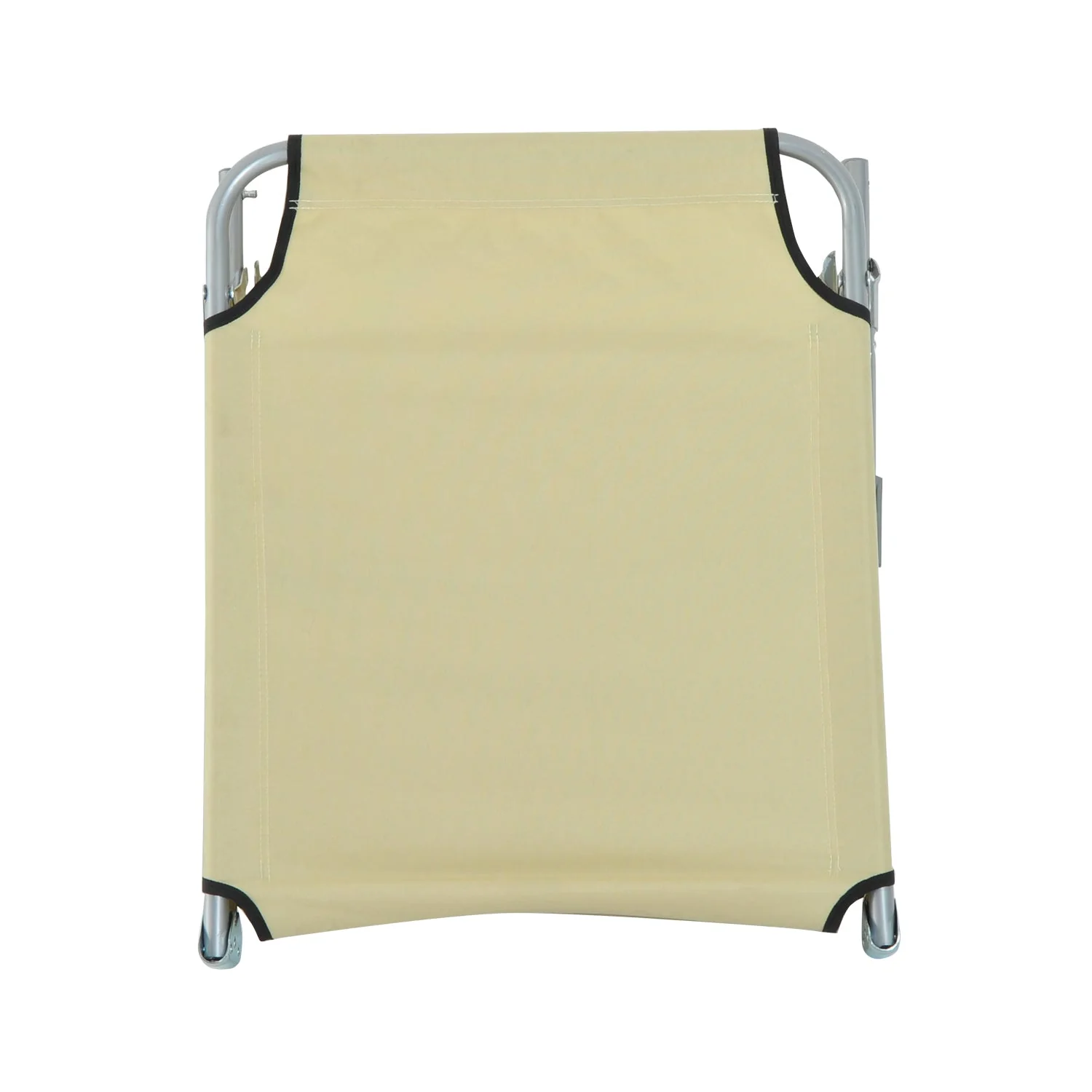 Reclining Sun Lounger Chair Folding Camping Bed with 4-Position Adjustable Backrest - Image 5