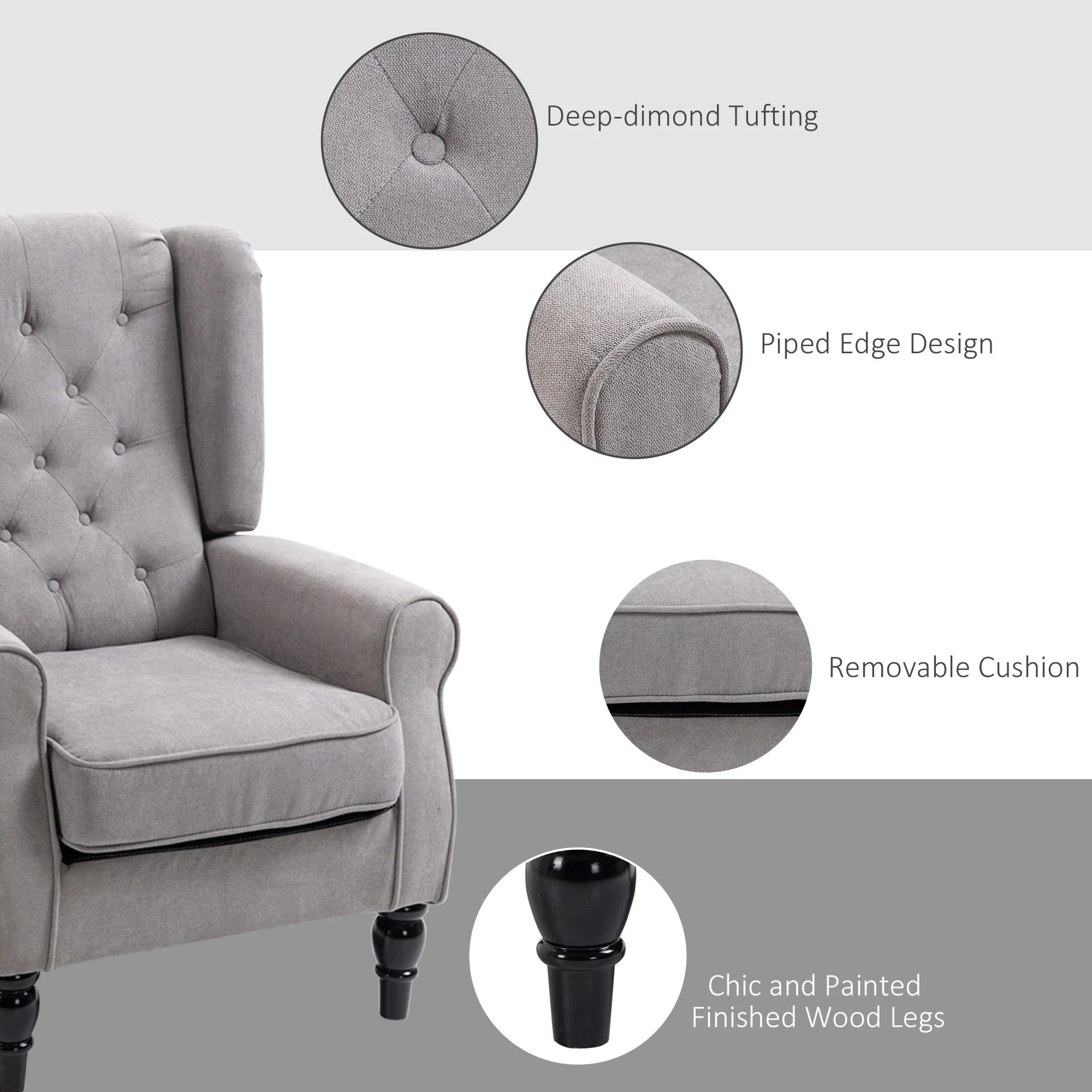 Retro Accent Chair - Image 5