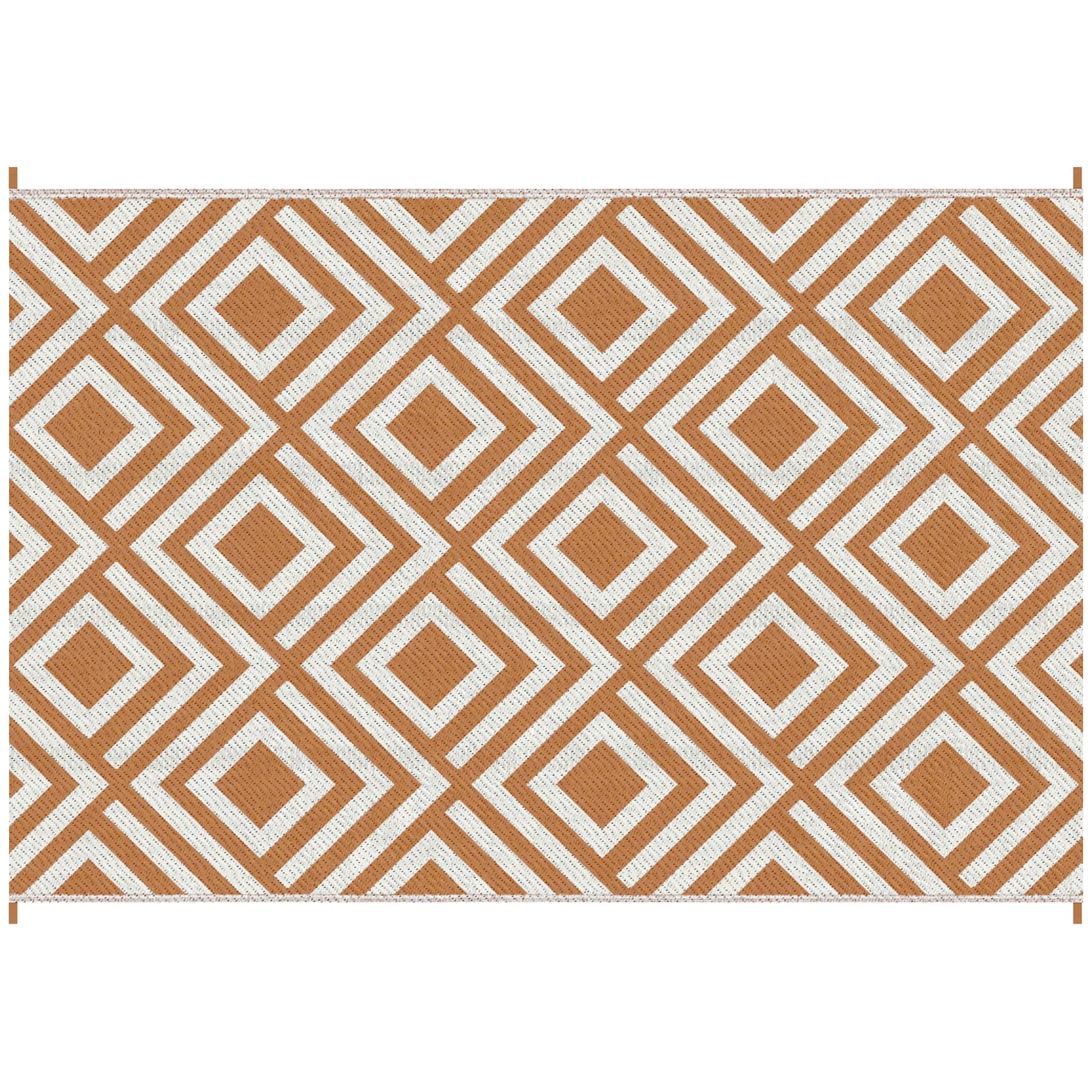 Reversible Outdoor Rug with Carry Bag and Ground Stakes - Image 7