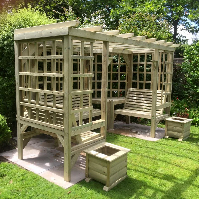 Riviera Garden Arbour by Croft - 7 Seats - Image 2
