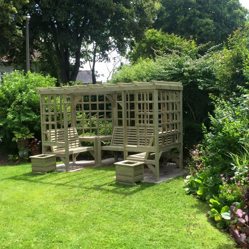 Riviera Garden Arbour by Croft - 7 Seats - Image 4