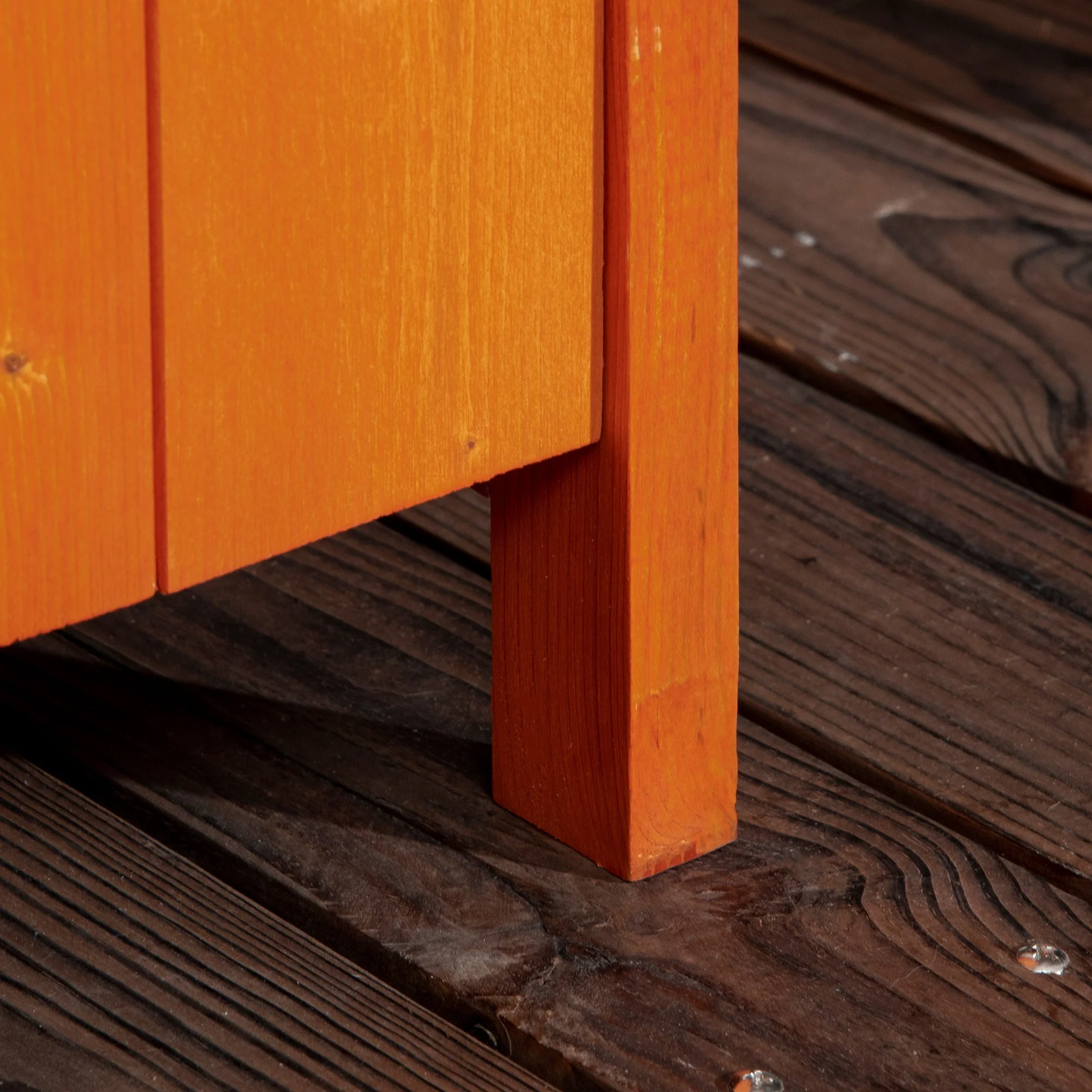 Rustica 188cm Barn Door Reverse Apex Garden Store Lockable Fir Wood Teak by Steadfast - Image 9