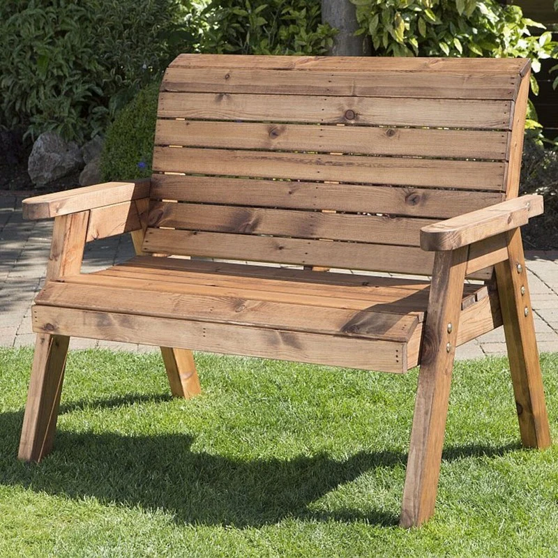 Scandinavian Redwood Garden Bench by Charles Taylor - 2 Seater - Image 2