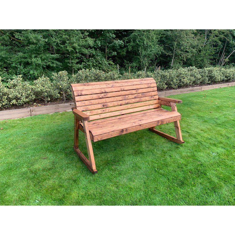 Scandinavian Redwood Garden Bench by Charles Taylor - 3 Seats - Image 2