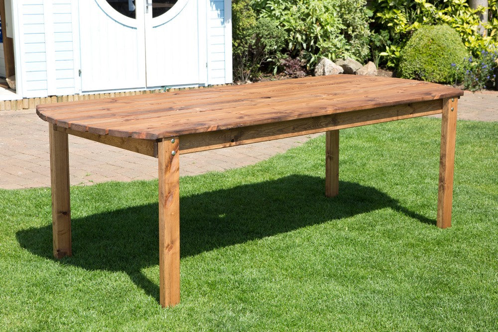 Scandinavian Redwood Garden Oval Table by Charles Taylor