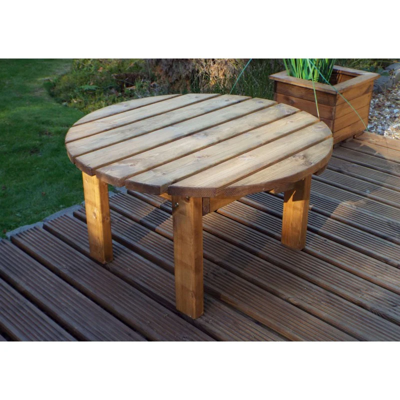 Scandinavian Redwood Garden Patio Dining Set by Charles Taylor - 4 Seats Grey Cushions - Image 2