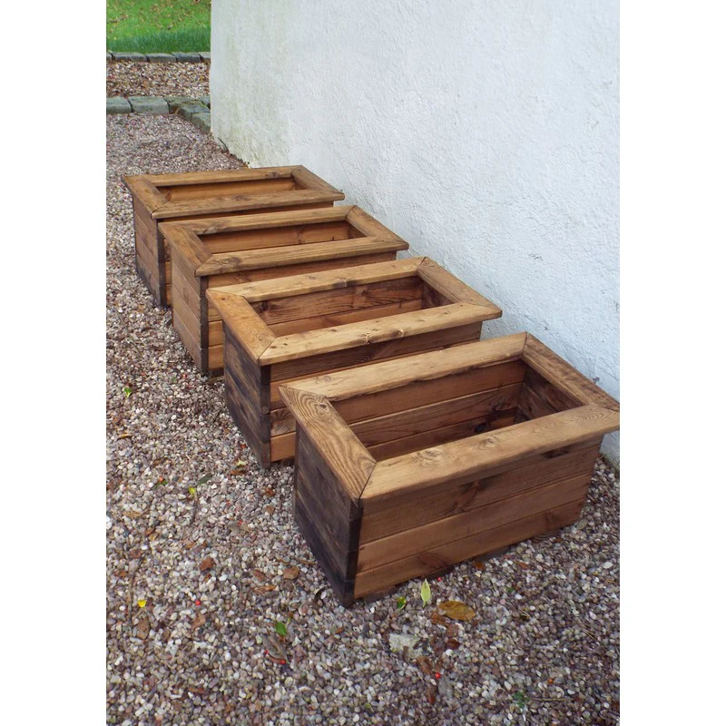 Scandinavian Redwood Garden Planter Set by Charles Taylor - Image 2