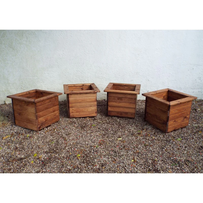 Scandinavian Redwood Garden Planter Set by Charles Taylor - Image 2