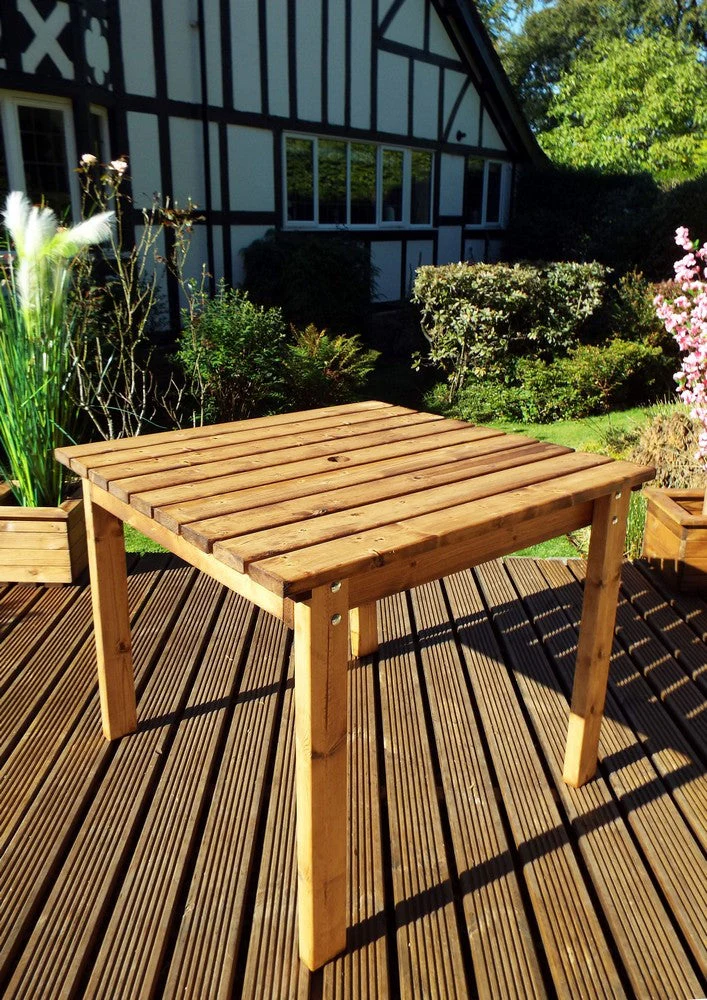 Scandinavian Redwood Garden Square Table by Charles Taylor
