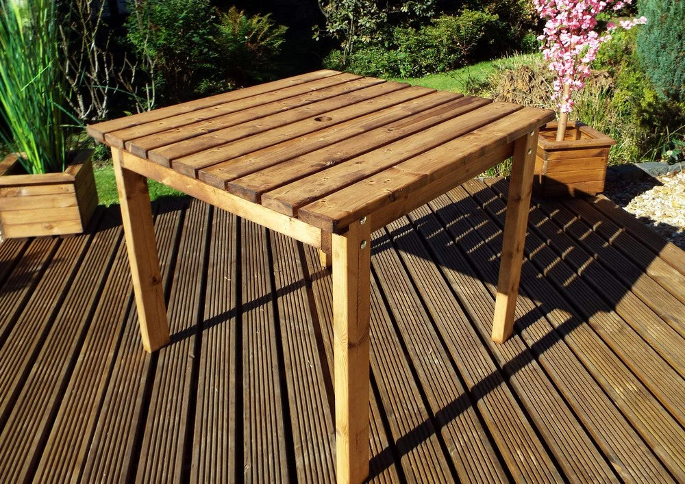 Scandinavian Redwood Garden Square Table by Charles Taylor - Image 3