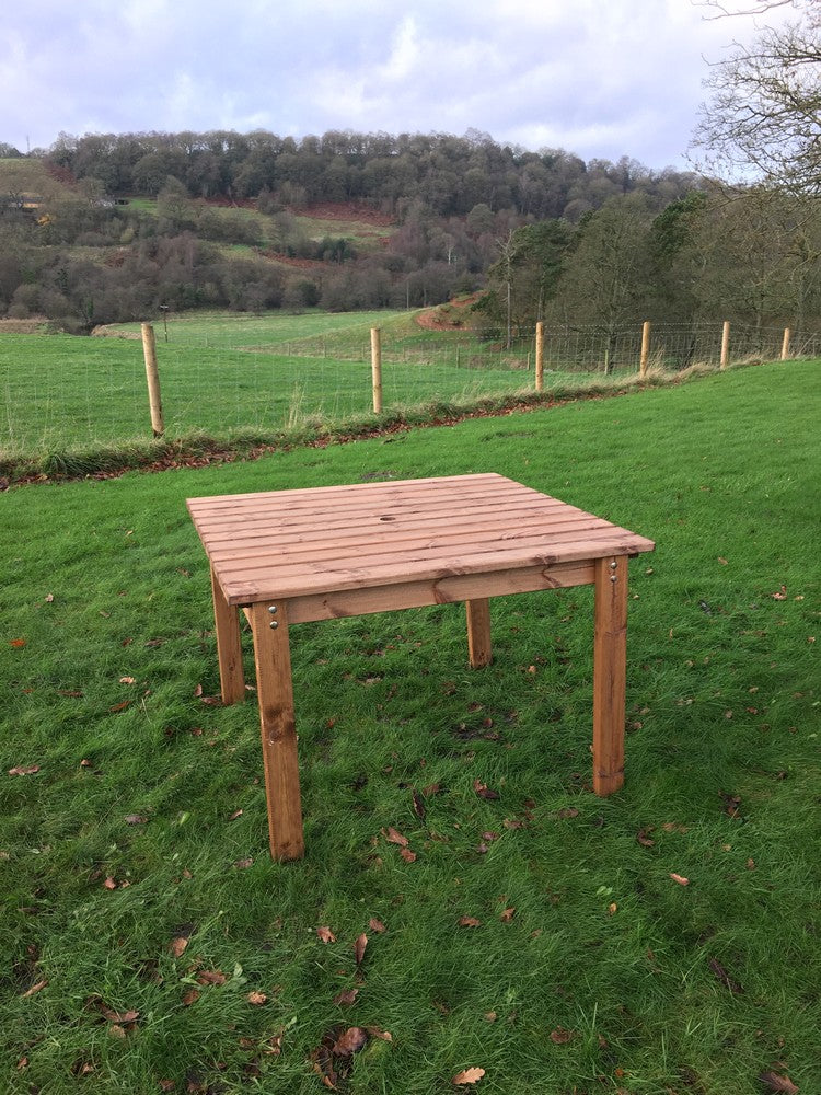 Scandinavian Redwood Garden Square Table by Charles Taylor