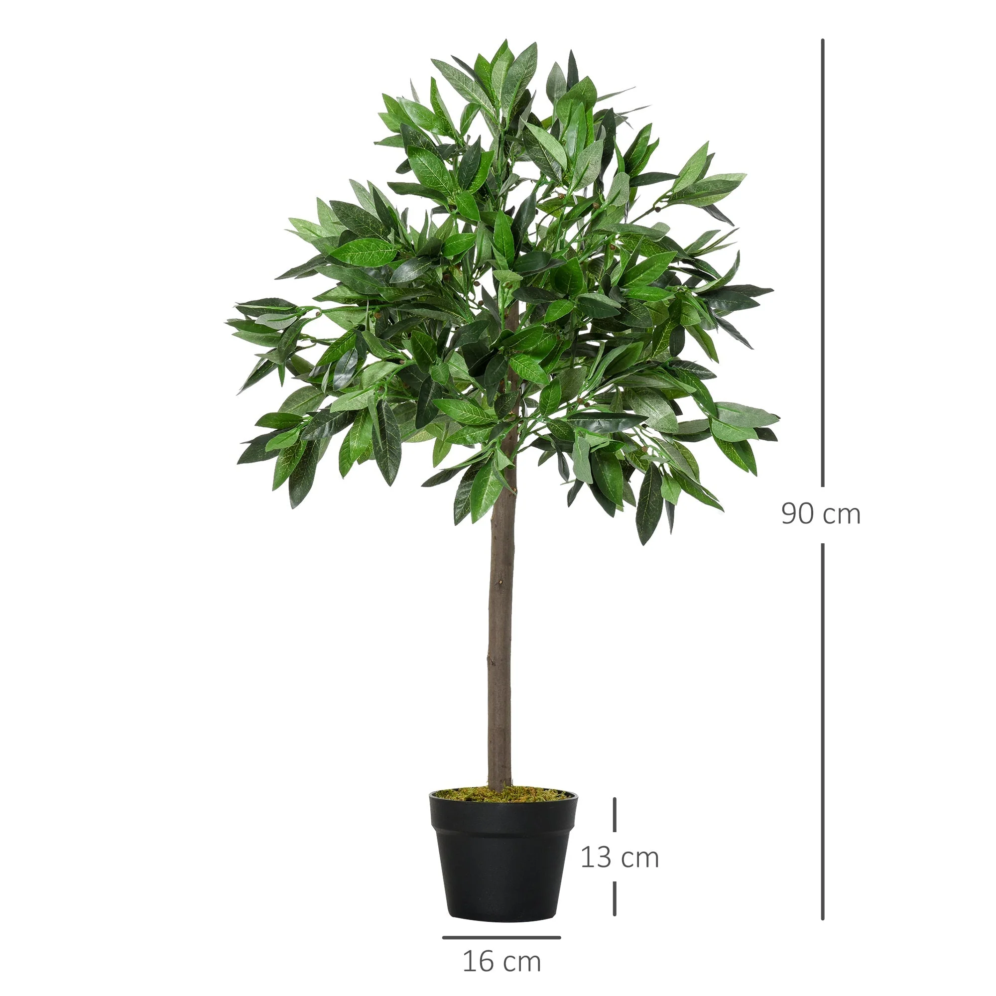 Set of 2 Artificial Bay Laurel Trees - Image 3