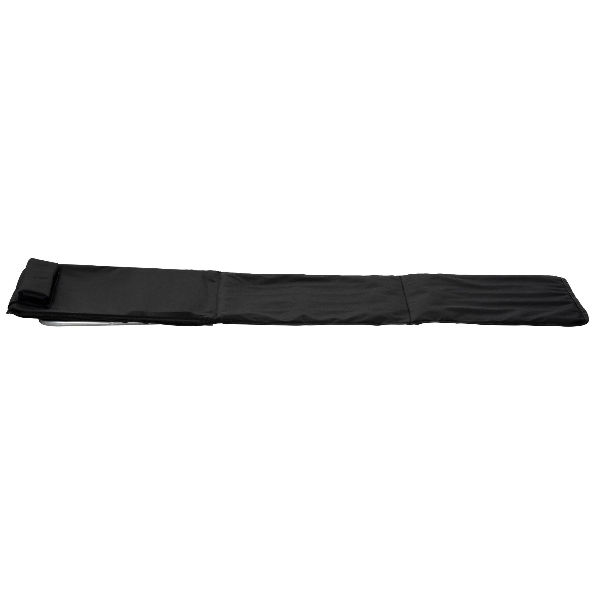 Set of 2 Foldable Garden Beach Chair Mat Lightweight Outdoor Sun Lounger Seat Adjustable Back Metal Frame PE Fabric Head Pillow w/ Carry Bag - Image 8