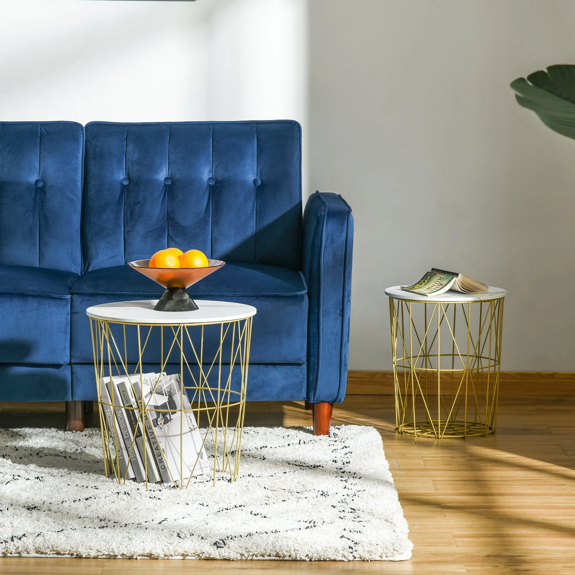 Set of 2 Nesting Side Tables with Storage - Image 8