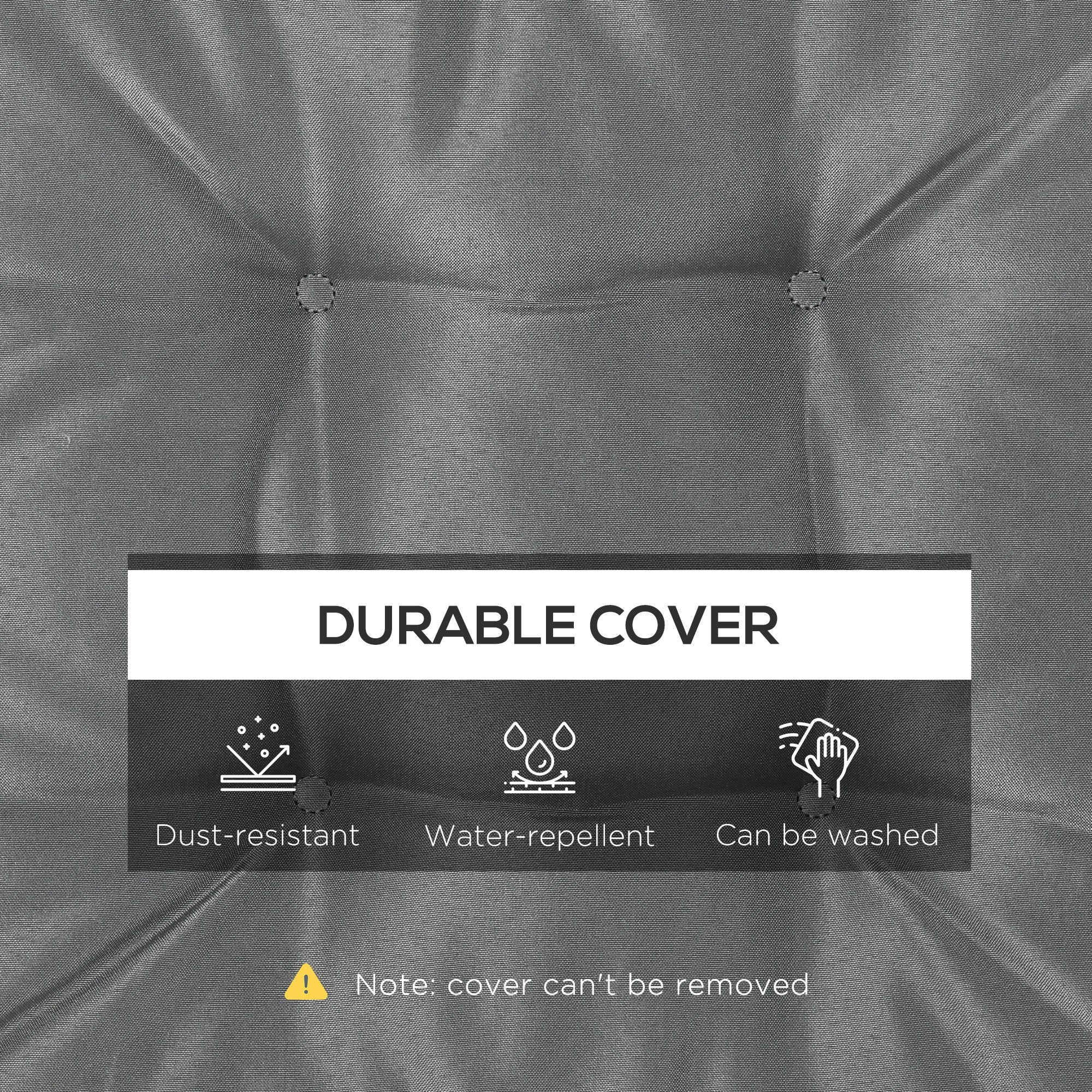 Set of 4 Garden Seat Cushion with Ties - Image 5