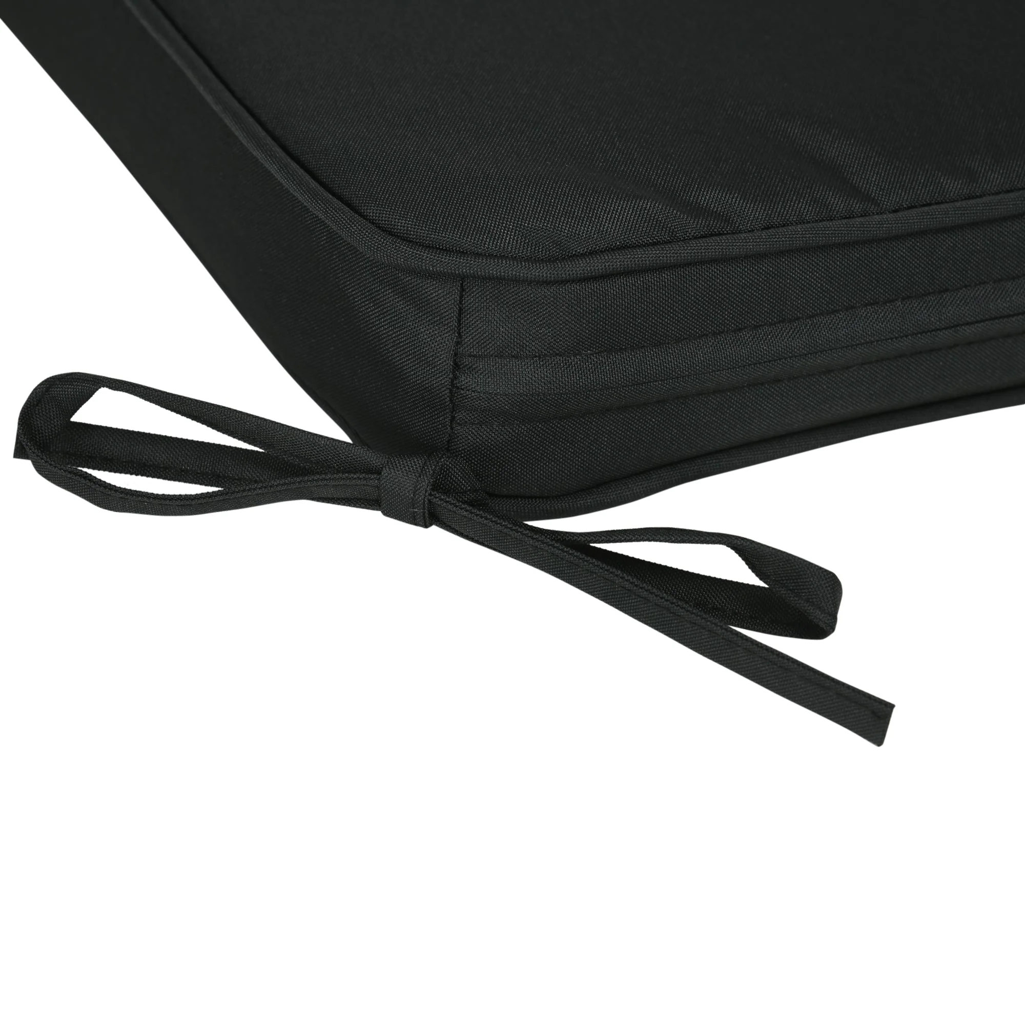 Set of Six Replacement Chair Cushions - Black - Image 8