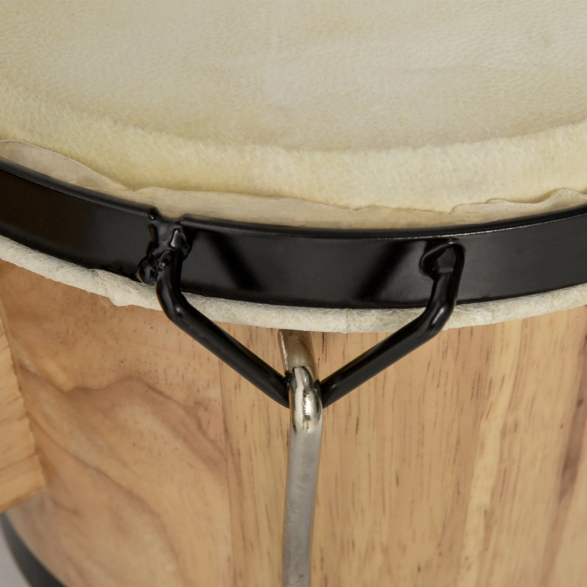 Sheepskin Bongo Drums w/ Tuning Wrench - Image 8