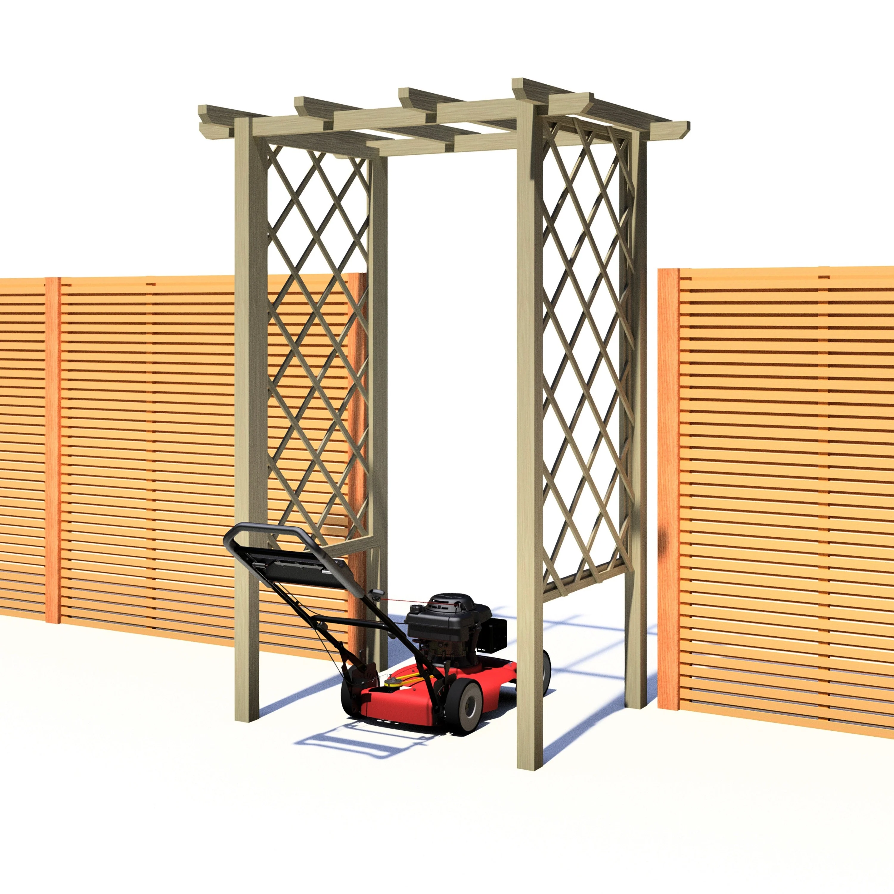 Shire 2' 11" x 4' 4" Garden Arch - Classic Pressure Treated - Image 6