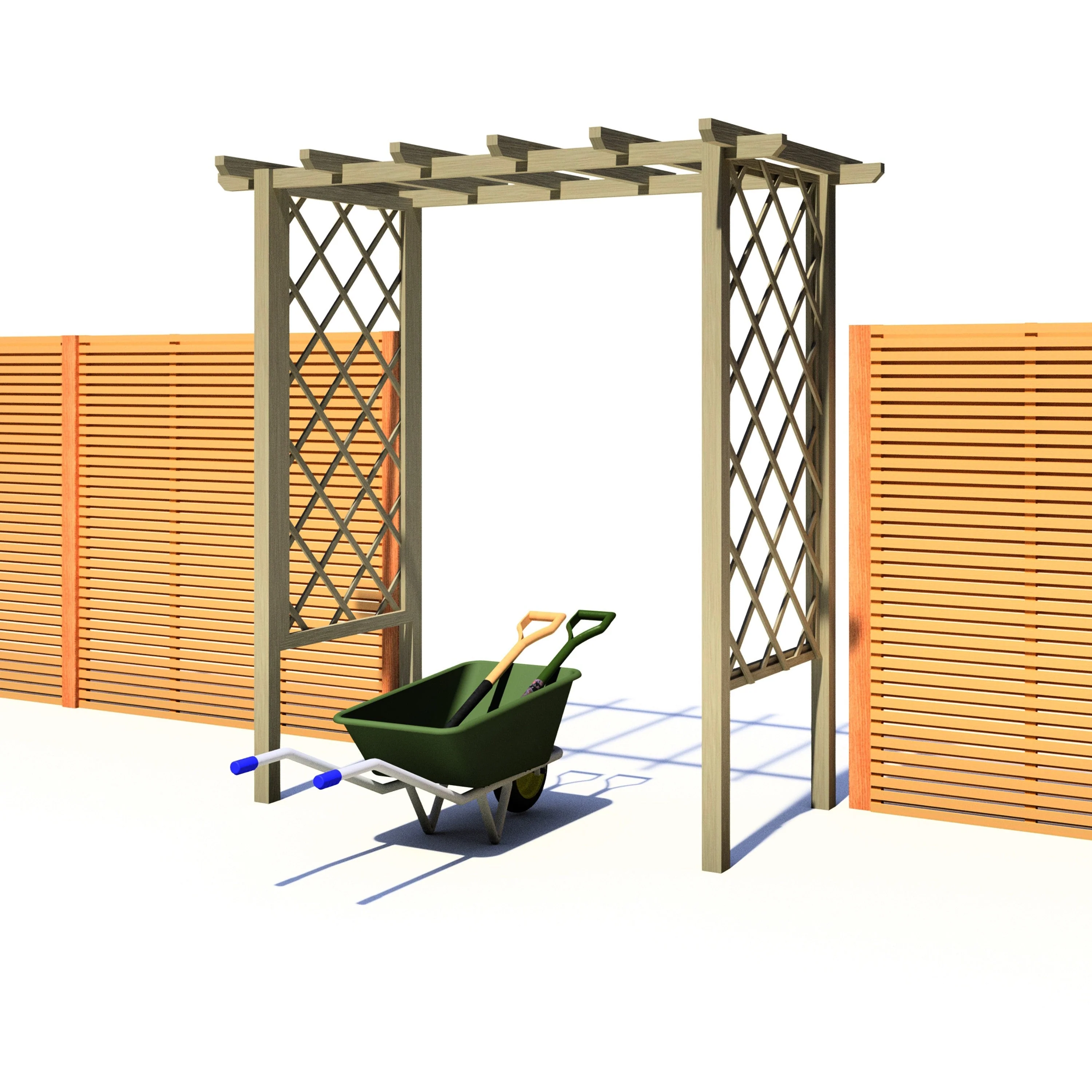 Shire 2' 11" x 6' 3" Garden Arch - Classic Pressure Treated - Image 7