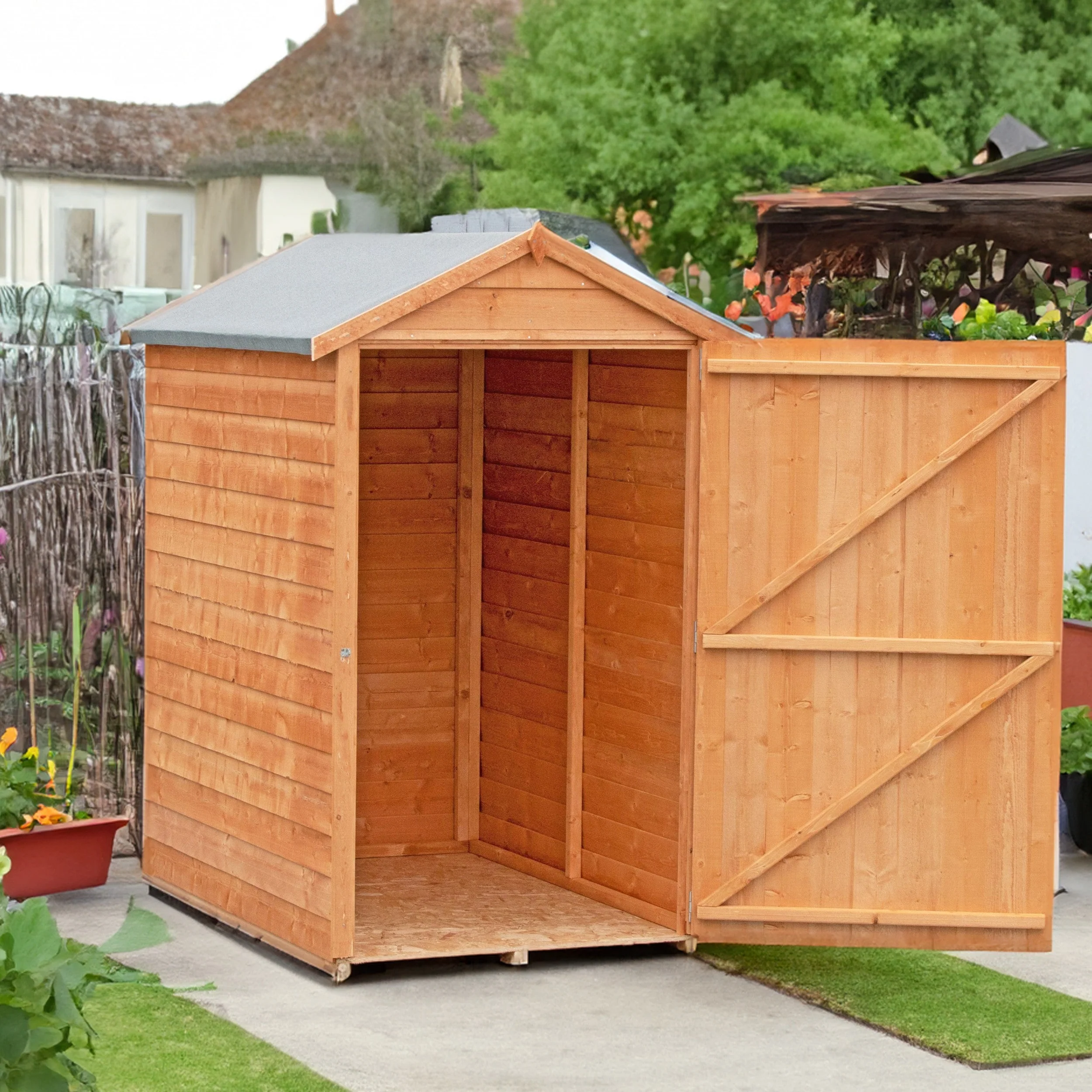 Shire 5' 2" x 3' 2" Apex Shed - Budget Dip Treated Overlap