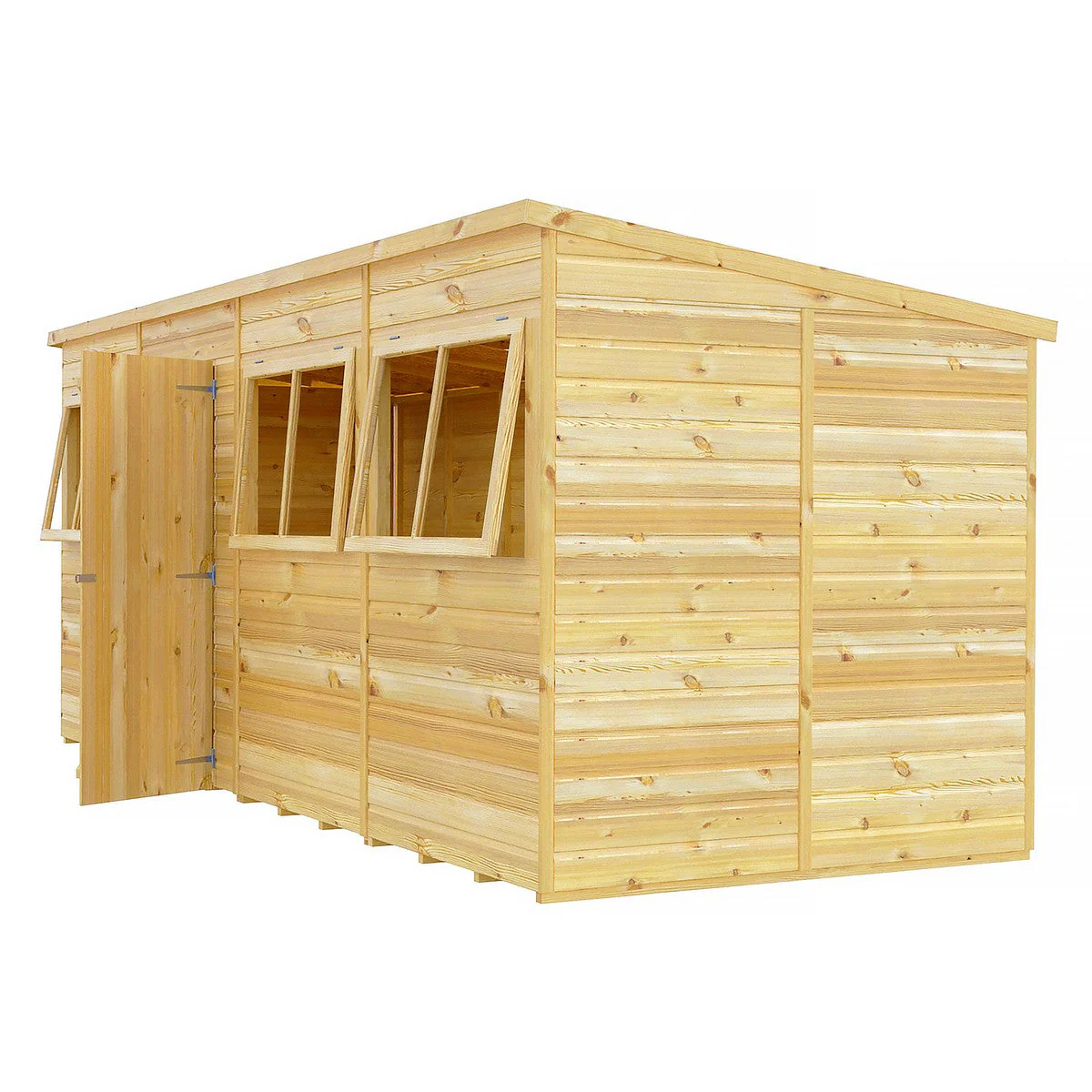 Shire 6' 6" x 15' 10" Pent Shed - Premium Dip Treated Shiplap - Image 5
