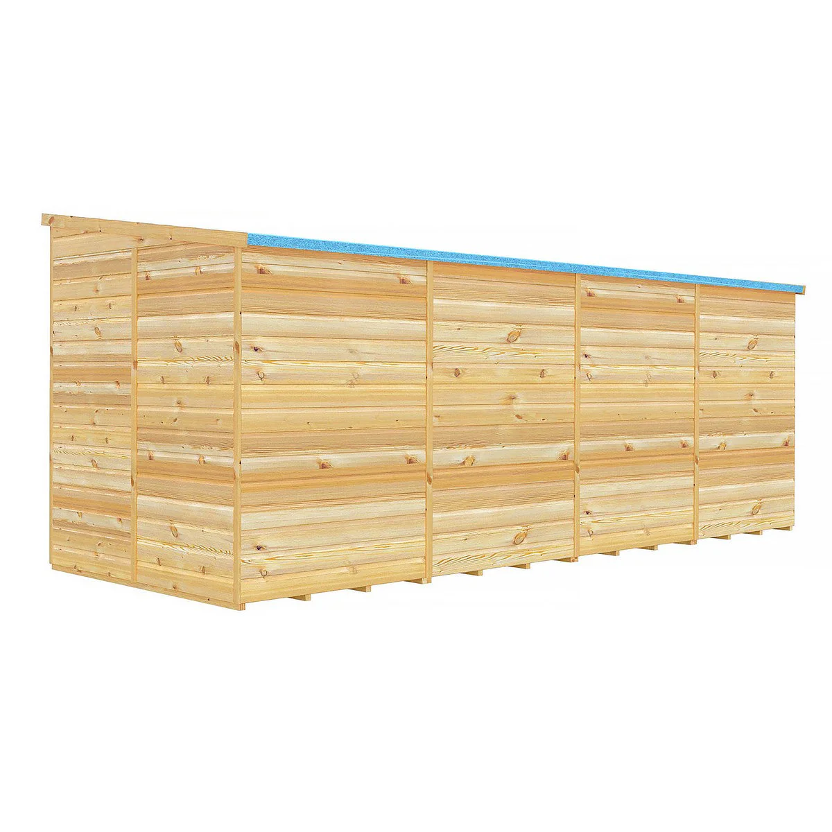 Shire 6' 6" x 15' 10" Pent Shed - Premium Dip Treated Shiplap - Image 8