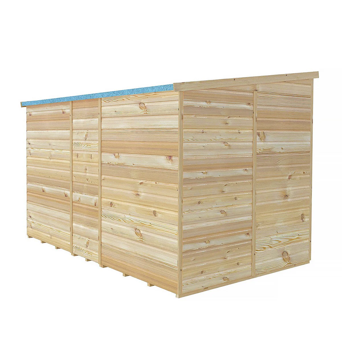 Shire 6' 6" x 9' 11" Pent Shed - Premium Dip Treated Shiplap - Image 7