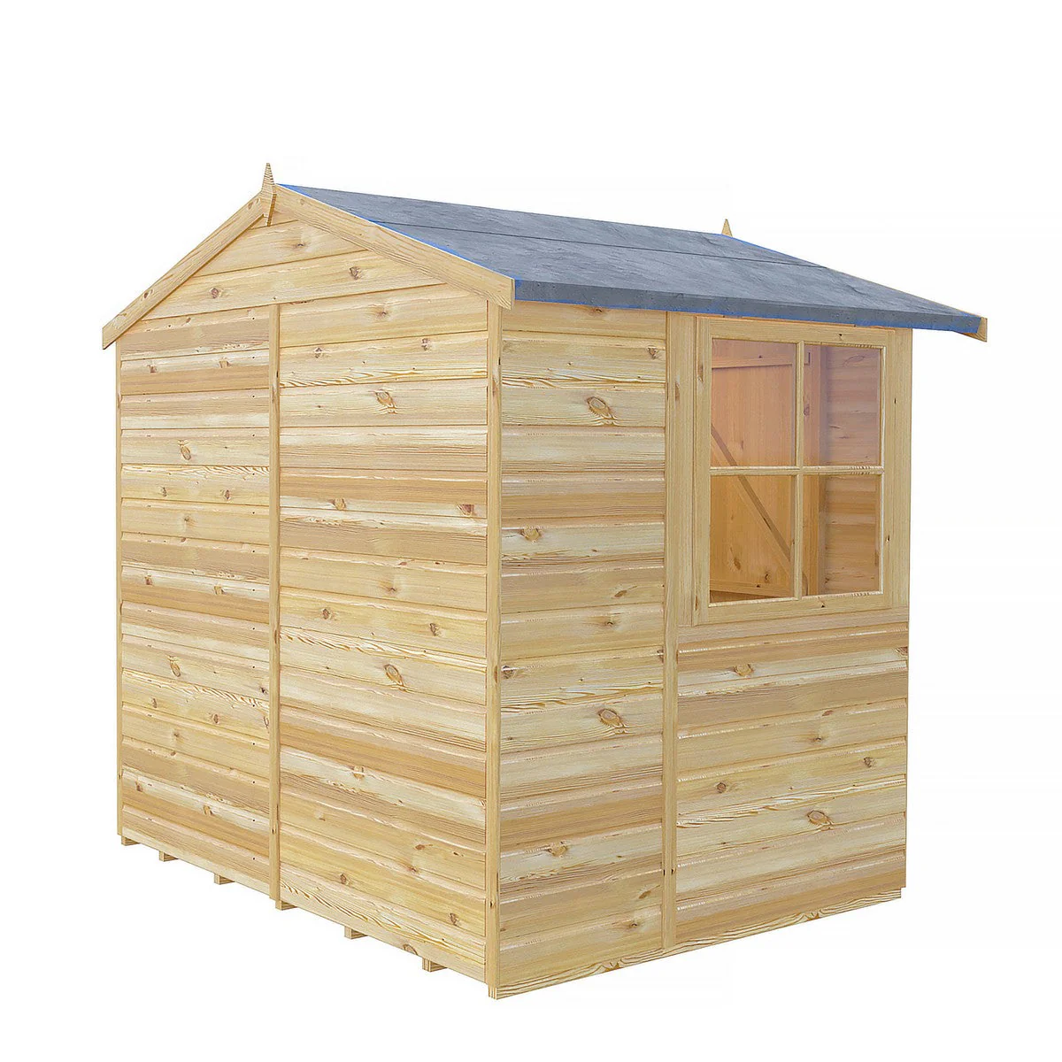 Shire Alderney 6' x 7' 2" Apex Shed - Premium Dip Treated Tongue & Groove - Image 12