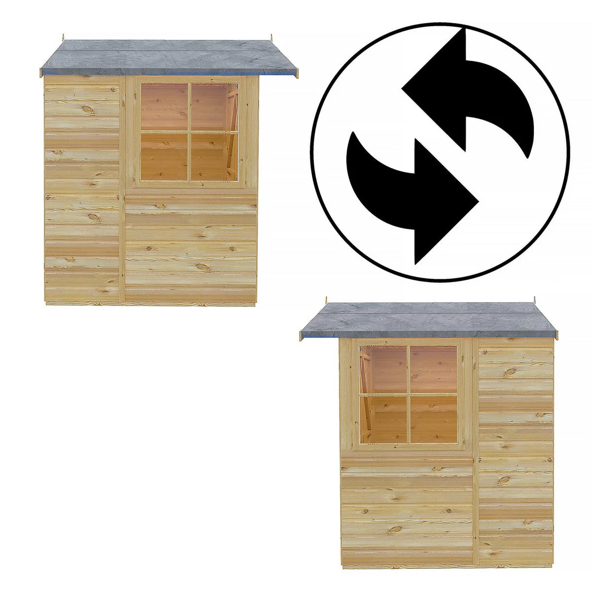 Shire Alderney 6' x 7' 2" Apex Shed - Premium Dip Treated Tongue & Groove - Image 7