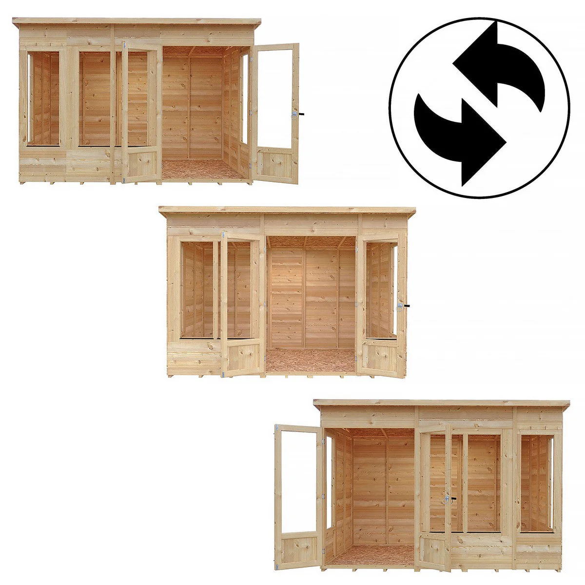 Shire Alora 7' 1" x 10' Pent Summerhouse - Premium Dip Treated Overlap - Image 10